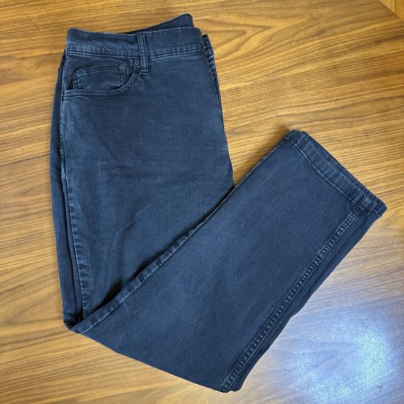 Mugsy Jeans Mugsy Jeans Mens 4x30 Squid Inks Black Stretch Denim Slim Fit Straight Leg Pant